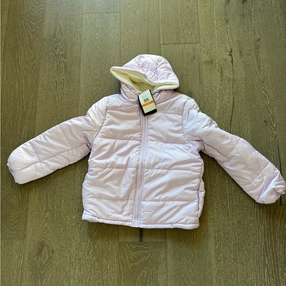 London Fog girls lilac hooded coat